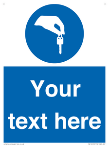 Custom Mandatory Keys Sign